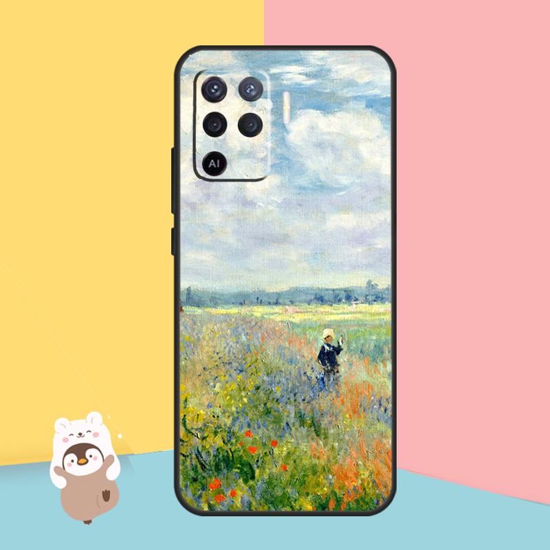 Чехол Claude Monet Garden Lotus Bridge для OPPO A94 A74 A54 A53S A53 A31 A5 A9 2020 A52 A72 A83 A91 A93 A1K A15 A16, чехол