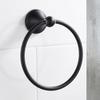 Black Towel Ring Stainless Steel Towel Rack Hand Towel Holder  Bathroom Kitchen Washroom