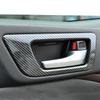 For Toyota Highlander 2015- Carbon Fiber Car Inner Door Handle Cover Door Bowl Frame Trim Accessories Interior Decoration