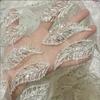 5pc/lot Sequins Leaves Lace Appliques Patch