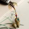 1 шт. Подвеска в виде лошади Изысканная подвеска для мобильного телефона Милый автомобильный брелок Новогодний подарок Нефритовая пряжка Деревянная подвеска