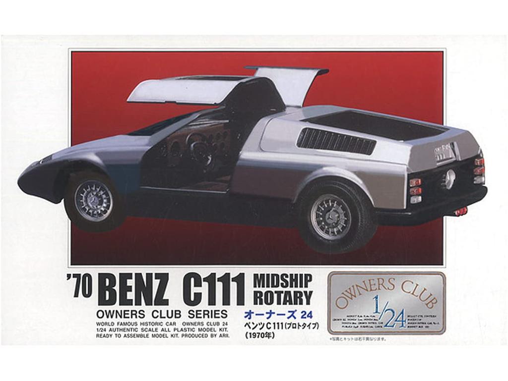Micro Ace 1/24 Owners Club '70 Mercedes-Benz C111 Prototype Plastic Model No. 21