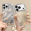 Чехол с рисунком под песчаник и мрамор для iPhone 17 Pro Max, рамка для камеры с покрытием, прозрачная мягкая крышка для iPhone 16 15 14 13 Pro Max 11 16E 17E