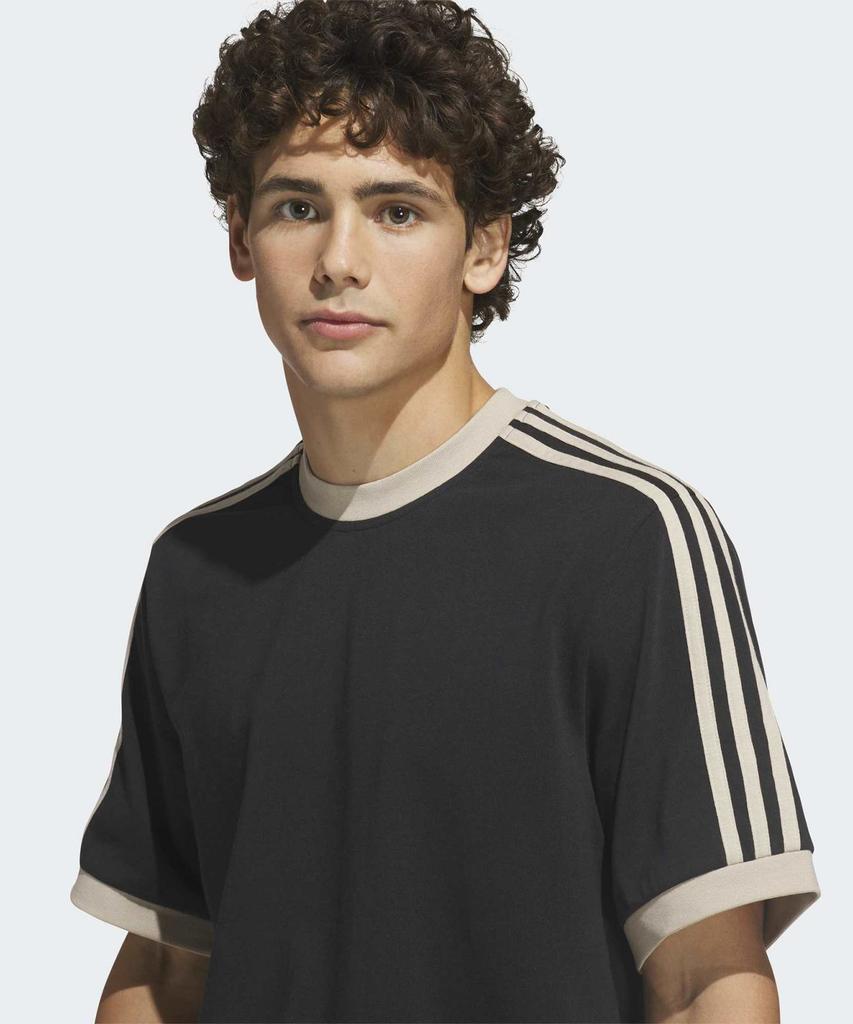 adidas Футболка с контрастными рукавами Skateboarder - Черная:Хаки / Ks4343
