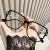 Big Frame Square Nearsighted Glasses For Women Fashion Student Photochromic Glasses With Diopters 0 -0.5 -0.75 To -6.0