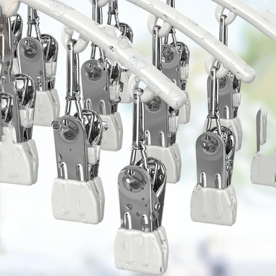 Сушильная стойка для носков, стойка для сушки на открытом воздухе, ветрозащитная пластиковая сушилка для одежды, вешалка для пальто из пластика, нескользящая куртка для дома