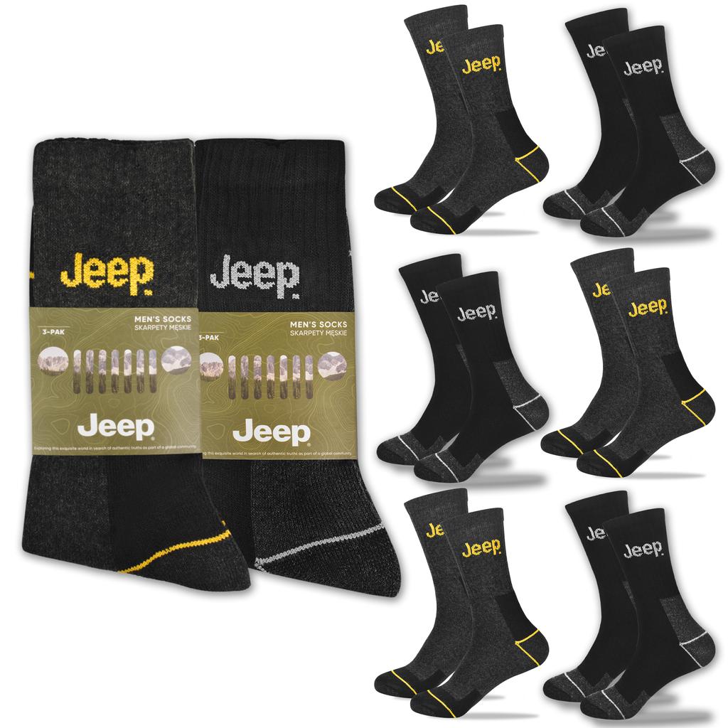 Jeep Men's Work Socks Cotton 6 Pairs