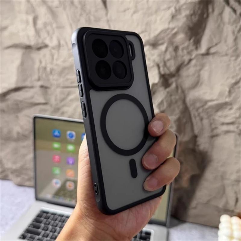 Чехол для Xiaomi 15T Pro Mi 15T 14T 15 Pro 15 Ultra, прочный, с магнитом, матовый, прозрачный, из ПК и акрила, жесткий корпус, противоударный бампер