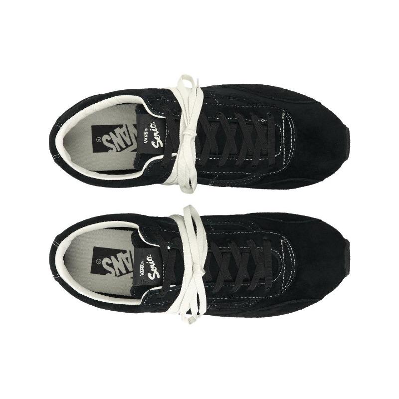 Vans Супер Низкие Замшевые Кроссовки Низкие Ботинки Унисекс Черные VN000Z9RCJK