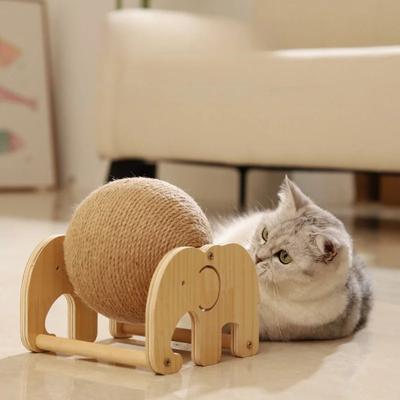 Когтеточка для кошек, игрушка, котенок, веревка из сизаля, шариковая доска, шлифовальные лапки, игрушки, когтеточка для кошек, износостойкая мебель для домашних животных