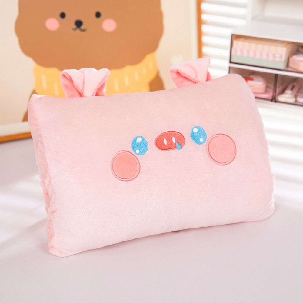 Подушка в форме животного, плюшевая, кавайная, милая, плюшевая игрушка, подарки, грелка для рук, кукла, детская варежка, игрушка