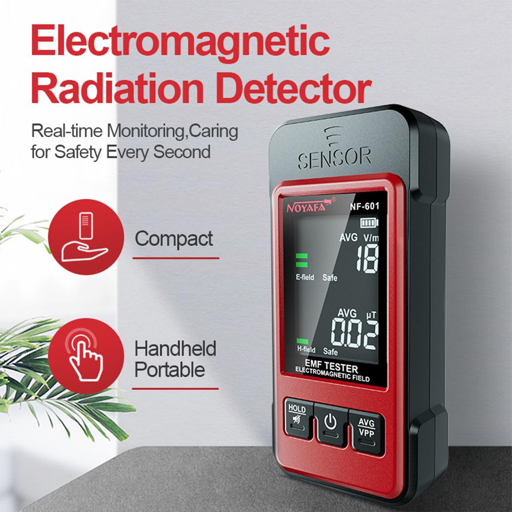 NOYAFA NF-601 Ручной детектор излучения Счетчик Гейгера Тестер электромагнитного излучения