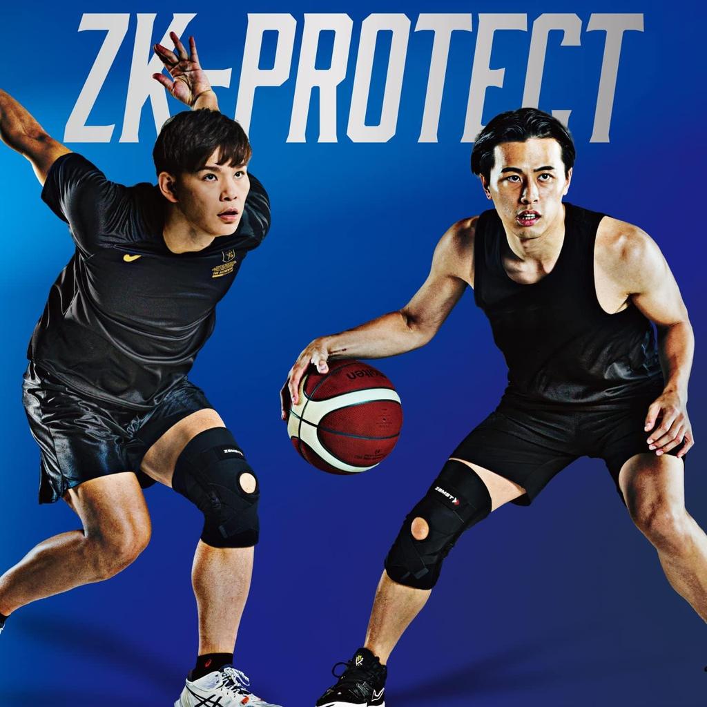 ZAMST Knee Supporter ZK-PROTECT for General Sports, for Left and Right Use, L Size 381703