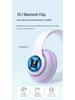 Gradient Wireless Bluetooth Over-Ear Headphones with Cotton, 3D Stereo Bass, Student-Friendly, Universal Compatibility.