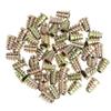 50Pcs Hex Drive Threaded Inserts Zinc Alloy Wood Insert Nuts Hex Drive Head Nuts  Threaded for Wood