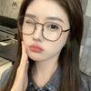 Blue-light-proof Mirror Color Fashion Chestnut Brown High-quality Eye Glasses Myopia Degree