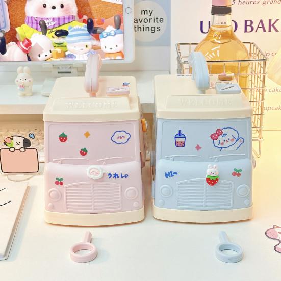 Долговечная копилка с замком, небьющаяся банка для хранения монет