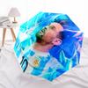 Messi Football Folding Umbrella Durable 8 Paraphenoid Bones Umbrella Gift Umbrella