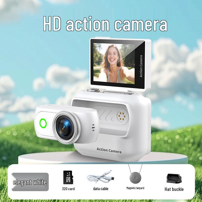 New Anti-Shake Sports Camera: WiFi Thumb Cam with Magnetic Mount for Outdoor Cycling