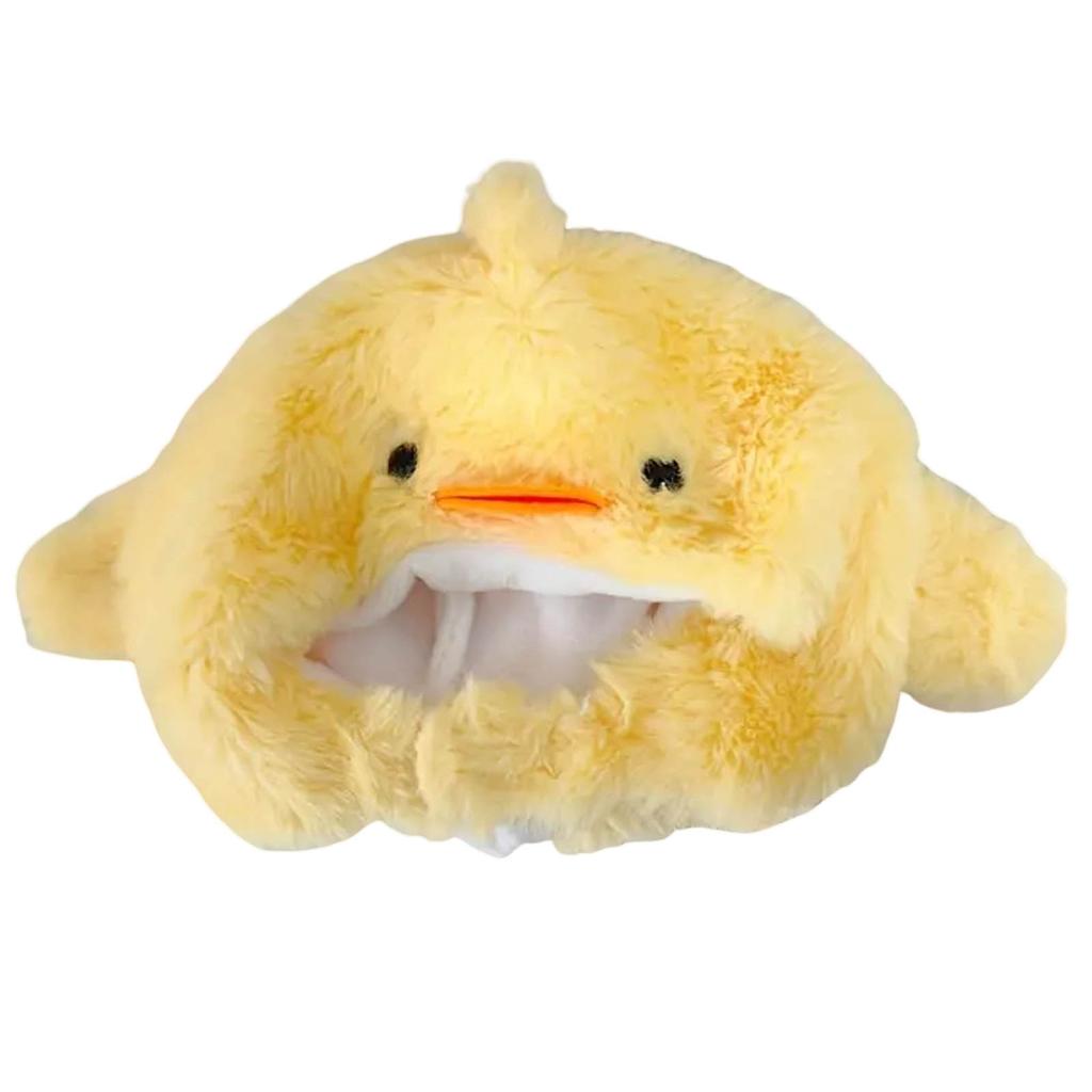Cute Cat Costume Warm Hat Adorable Plush Pig/Chicken Shape Pet Hat Suitable for Small Dog Kitten Puppy