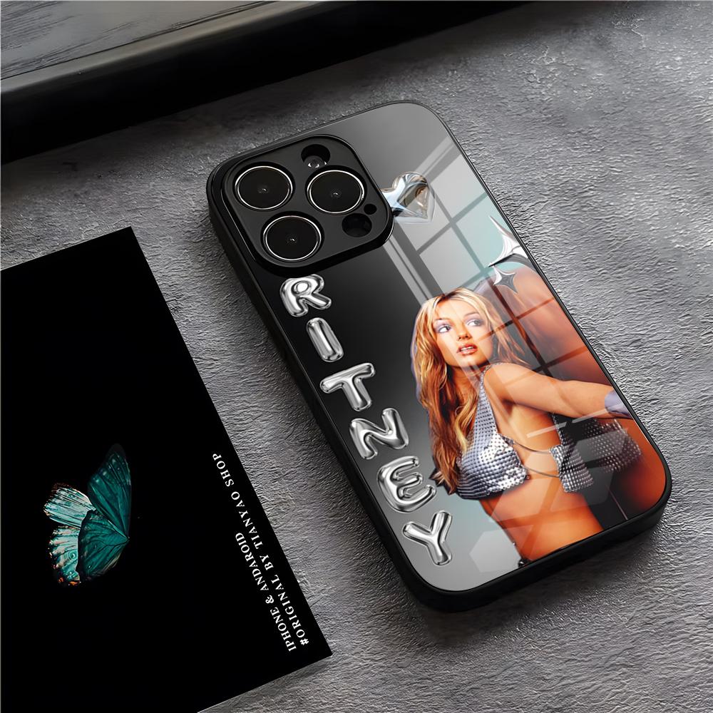 Britney Spears Phone Case For IPhone 17 Pro Max 15 Pro 16 14 Plus 12 13 Mini 11 Pro Shockproof Glass Cover