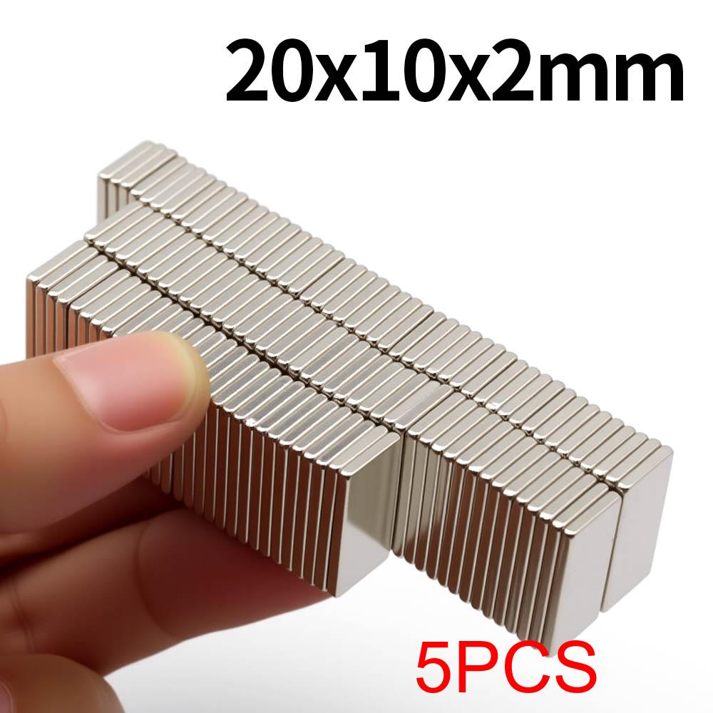 20x10x2мм Суперсильный неодимовый магнит N35 NdfeB Постоянный магнит imanes Блок Мощные магниты Магнит на холодильник