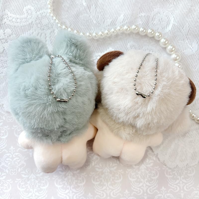 МАНКОТТОН 10 см плюшевая игрушка пушистые уши Кемо серые без атрибутов [Товар]