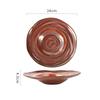 Retro Irregular Ceramic Deep Plate Thick Soup Plate Pasta Plate Salad Plates Restaurant Molecular Cuisine Creative Tableware
