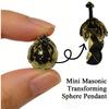 Подвеска в виде трансформирующейся сферы, Винтажное складное ожерелье-шар для мужчин и женщин, Уникальная подвеска-трансформер с возможностью преобразования сферы в крест, Подарок-трансформирующееся украшение