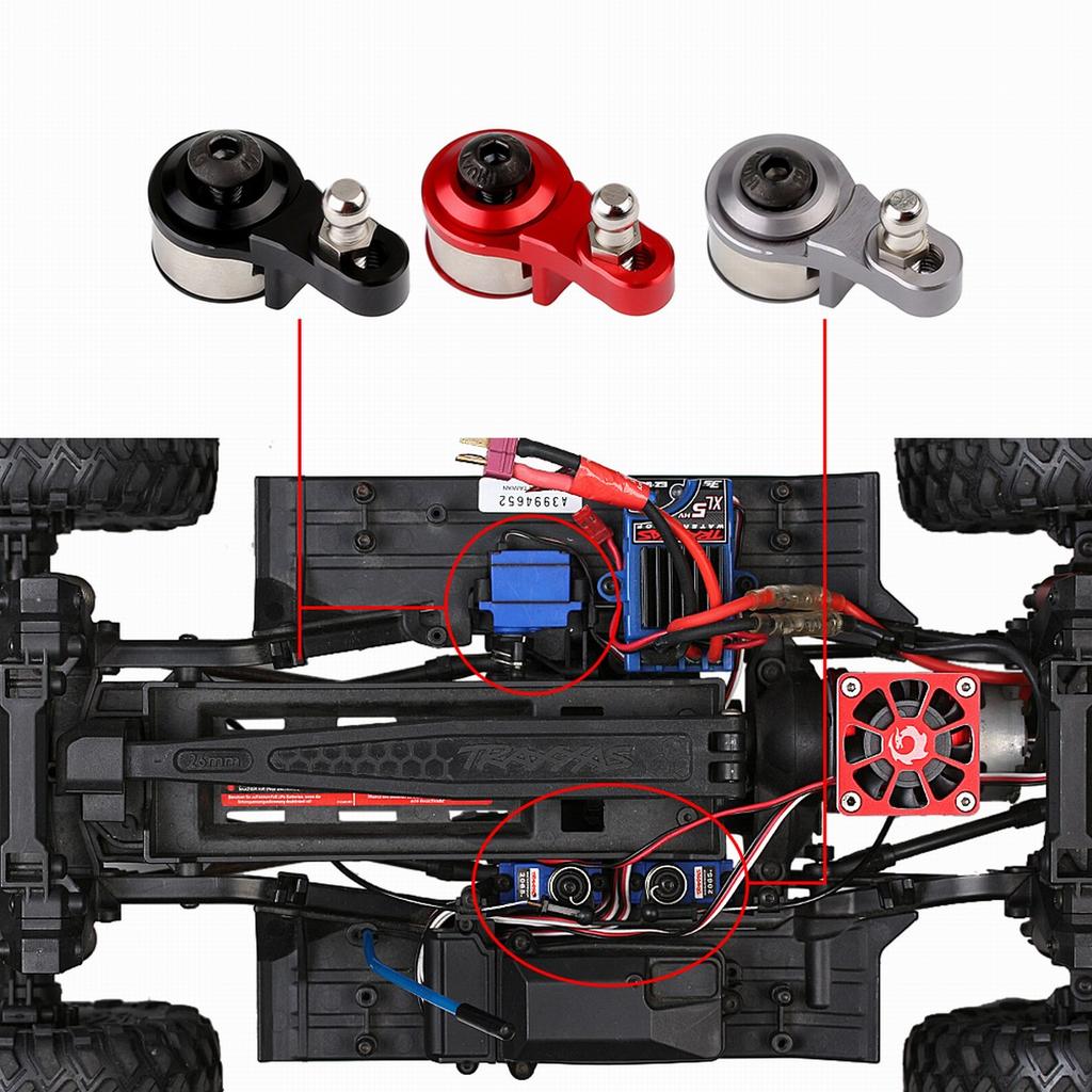 Aluminium 25T Adjustable Servo Horns Steering Saver Arm For 1/10 RC Crawler Car TRAXXAS TRX4 TRX6 Upgrade Parts