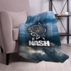 Nash Fishing Logo Throw  Blanket Aesthetic Art Flannel Blanket Portable Home Travel Camping Sofa Picnic Thickening Flannel Blank