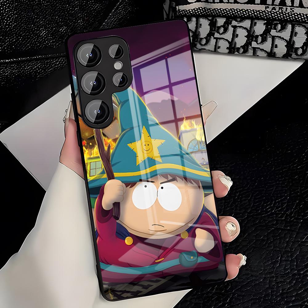 Крутой чехол для телефона South Park для Samsung S26 S25 Plus S20 S20 Plus S22 Ultra S23 FE S21 Plus S21 Ultra Стеклянная крышка