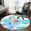 1pc My Little Pony7 Print Round Carpet Chair Round Carpet Suitable for Bedroom Living Room Home Decorative Carpet
