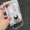 Spider Pattern Phone Case For Iphone 17 Pro Max Air 16 Pro Max 15 Pro 14 13 12 11 17E 16E Transparent Soft Protective Cover