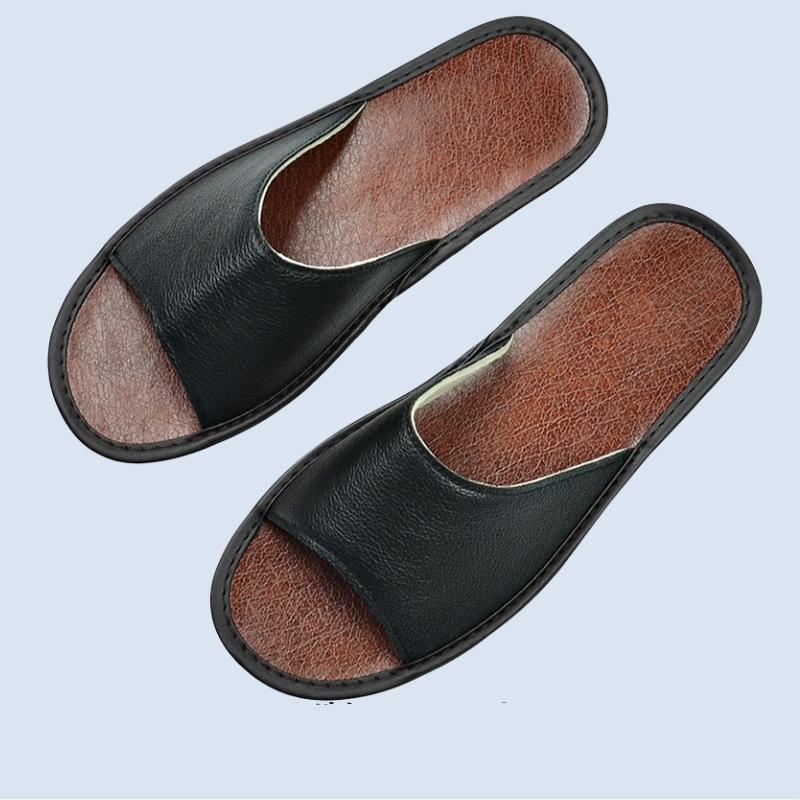 Роскошные тапочки из натуральной кожи, кожаные тапочки ручной работы для женщин и мужчин, домашние тапочки без шнуровки, мягкие удобные домашние туфли для спальни