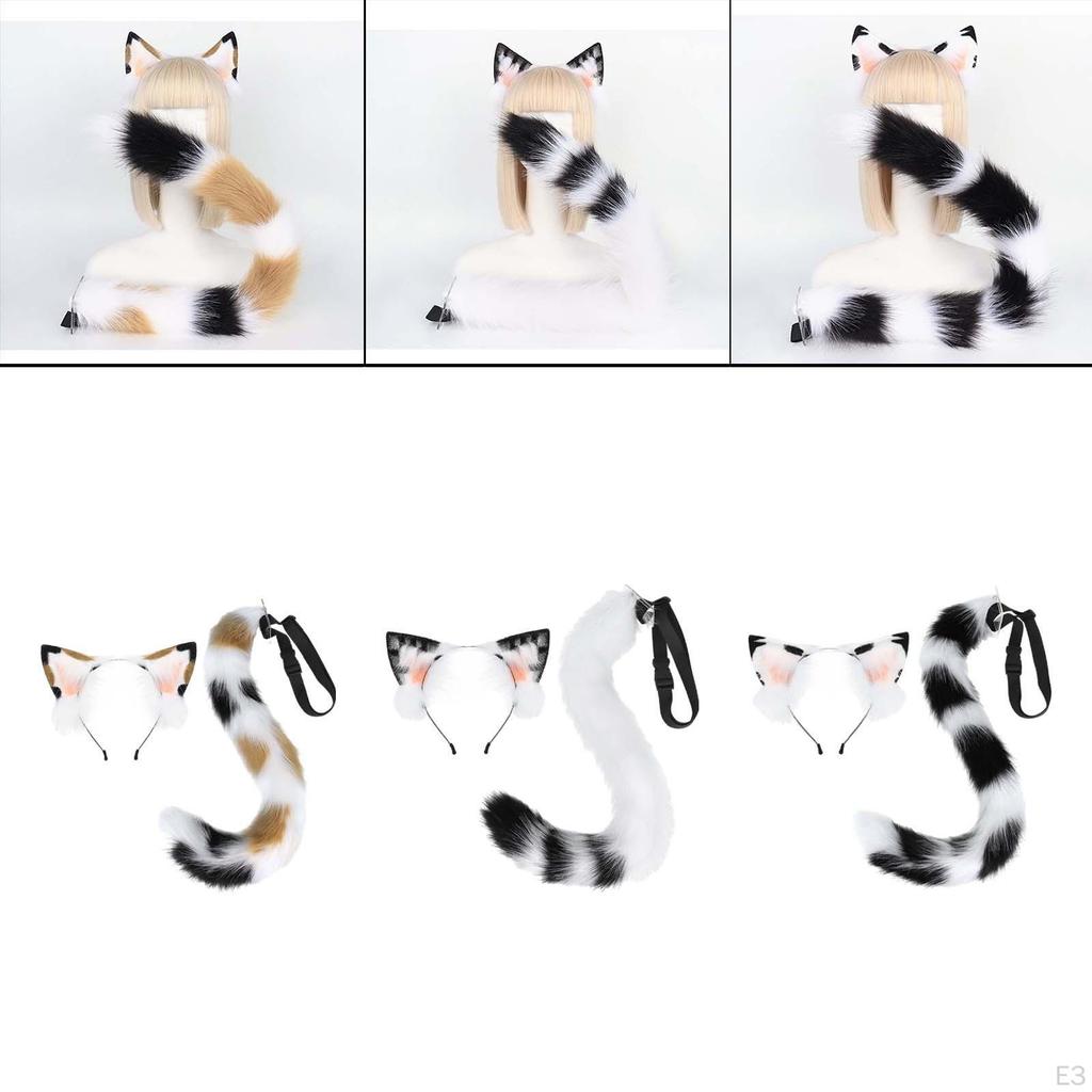 , Headband And Tail, Animal Ears, Costume Accessories, Wolf Ears for Prom, Night Club