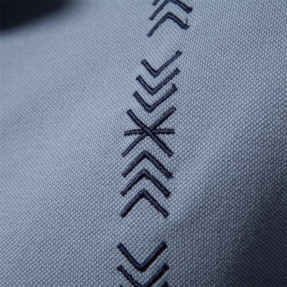 Весенне-летняя новинка мужское поло мужская вышивка однотонное с коротким рукавом мужская футболка поло