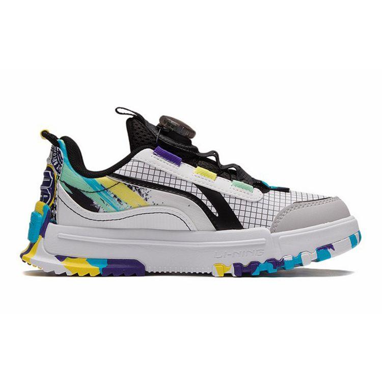 Li Ning Journey 2.0 Низкие спортивные повседневные туфли детские кроссовки белые черные камуфляжные YKCS108-13