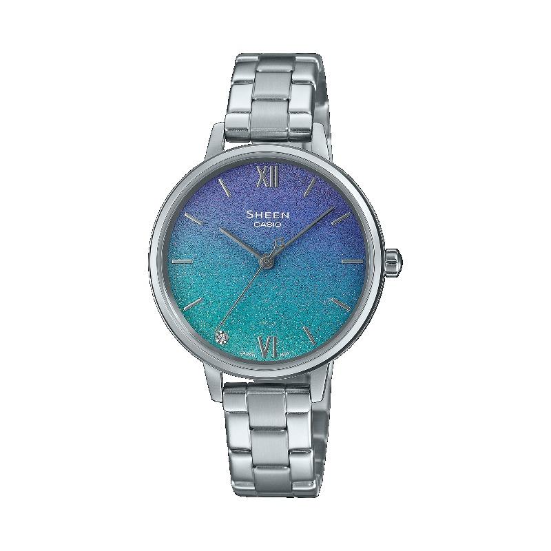 Casio Sheen Women's Stainless Steel 50M Water Resistant Analog Quartz Watch SHE-4548D-2A