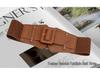 Korean Retro Elastic Wide Leather Waist Belt for Women – Versatile Stretch Accessory for Skirts & Outerwear