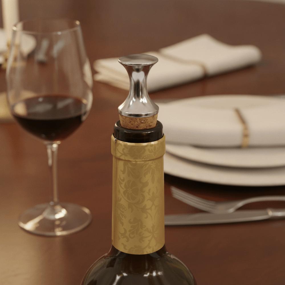 2pcs Zinc Zinc Zinc Alloy Wine Bottle Stopper Conical Shape Wine Preserver Durable Wine Saver Home