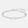 METROCITY JEWELRY M Basic Sterling Silver White Bracelet A241SB9275WPA