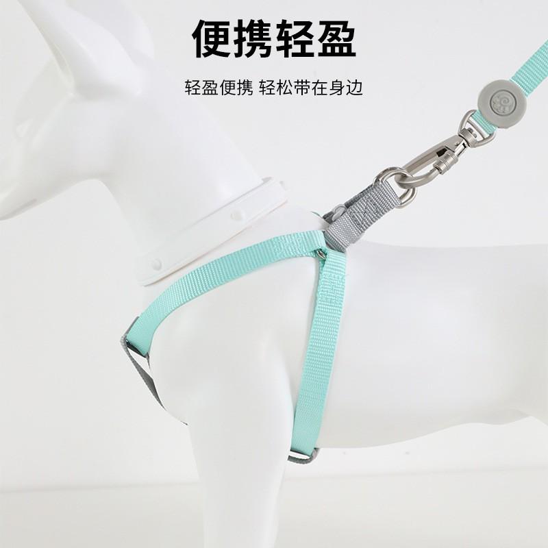 Macaron Nylon Dog Harness Leash Set No Pull Pet Walking Lead Small Medium Dogs