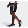 Adidas Мужские спортивные шорты с полосатым логотипом и эластичной резинкой на талии, черные FT2838