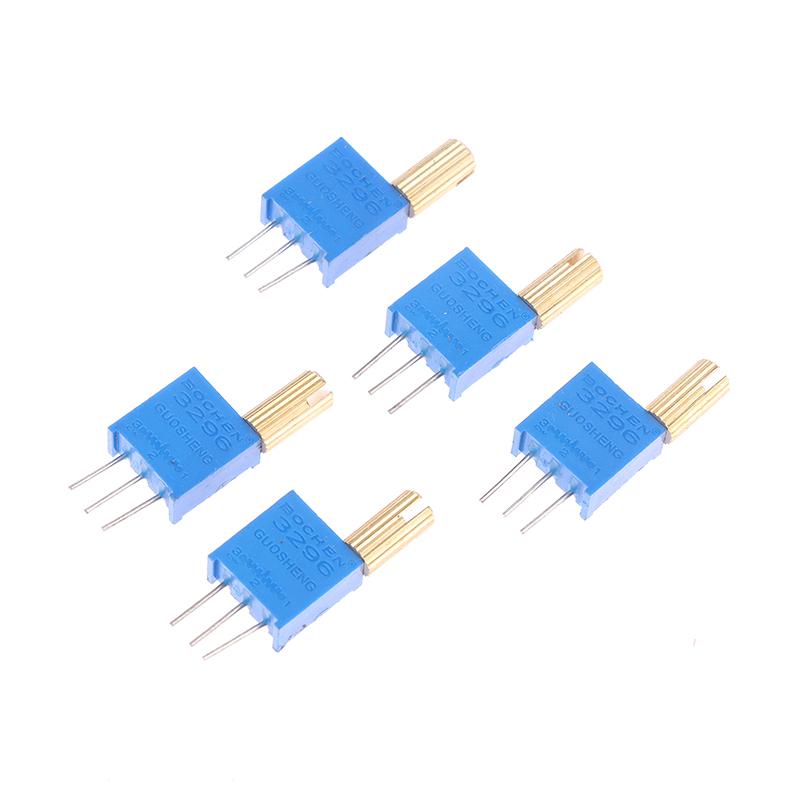 5 шт. 3296 Вт многооборотный регулируемый потенциометр 1K2K5K10K20K50K100K200K500K1M металлический вал длинная ручка