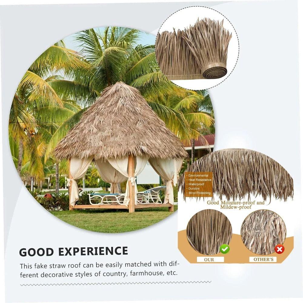 ПВХ Солома Декоративная Искусственная Трава Крыша Декор Дома Сада Симуляция Соломенная Крыша Уличная Крыша