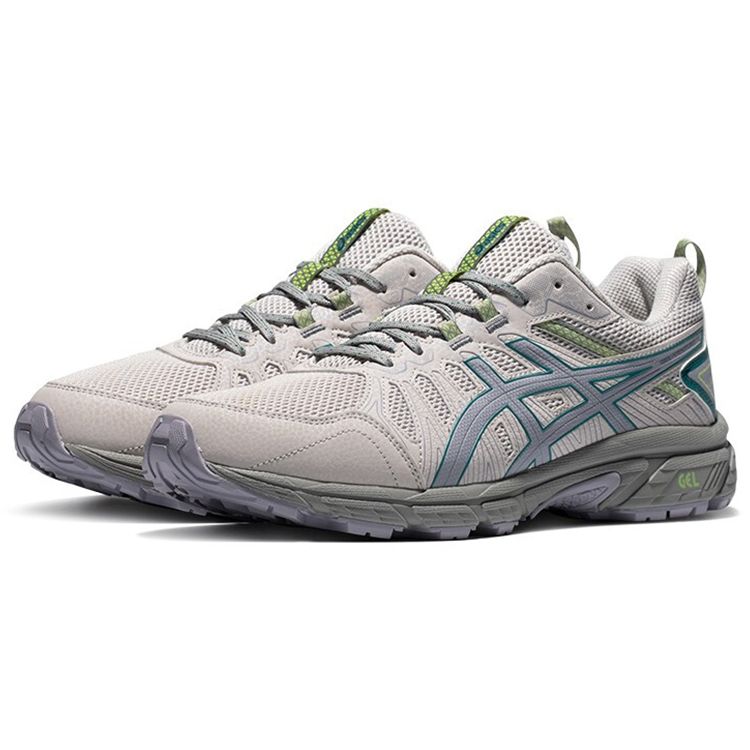 Asics Gel-Venture 7 Удобные Универсальные Тканевые Низкие Повседневные Кроссовки для Бега Мужские кроссовки Серо-Синие 1011A948-023