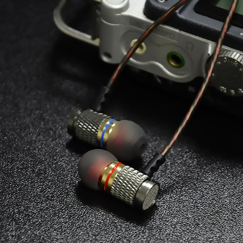 VAORLO Металлические тяжелые басы, звук 3,5 мм, наушники HiFi, спортивные наушники, наушники с HD-микрофоном, стерео