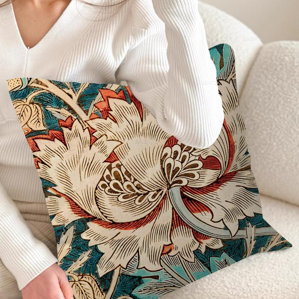 Нейтральная подушка Уильяма Морриса Аниме-подушка Подушка для головы диван-кровати Наволочка Чехол для подушки 45x45 см Мода