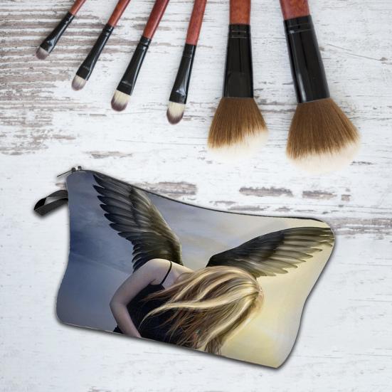 Популярная портативная сумка-карандаш с квадратным узором для девочек